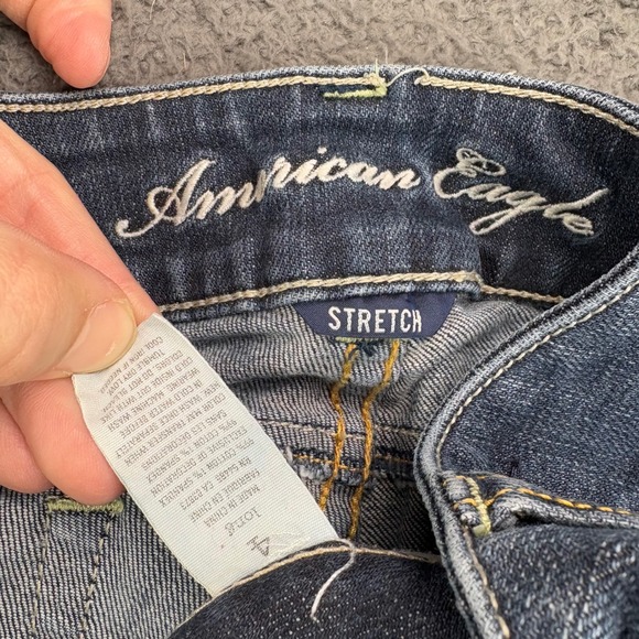 American Eagle Outfitters Womens Jeans Dark Wash Bootcut Stretch Size 4 - Picture 2 of 8